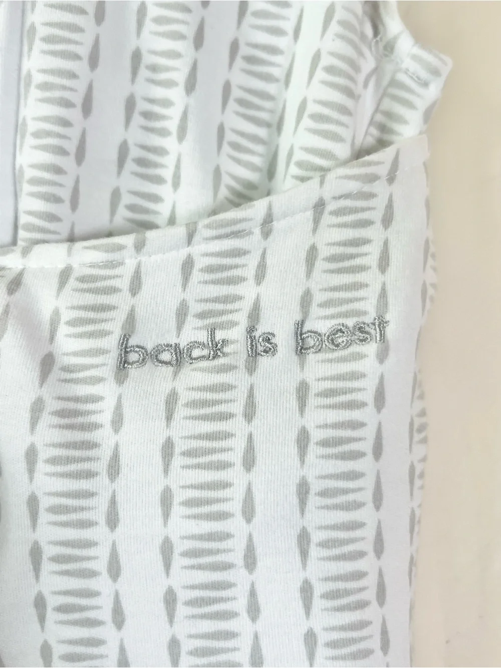 HALO SleepSack Swaddle - Gray/White Pattern - Newborn (NB) 0-3 Months